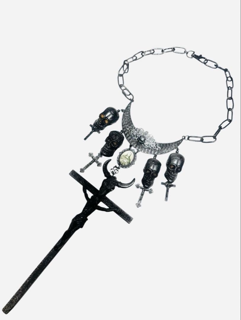 アクセサリー Jean Paul GAULTIER skull cross necklace