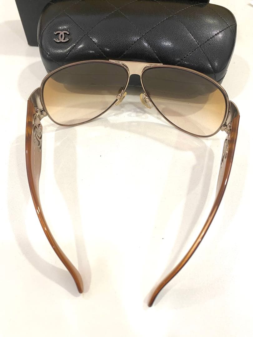 CHANEL シャネル サングラス 4153 ブラウン系 ケース付き