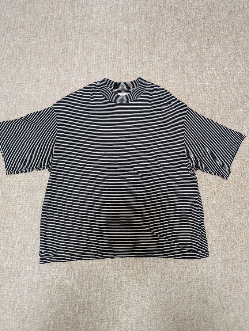 トップス Cotton Napping Border Super Size Tee