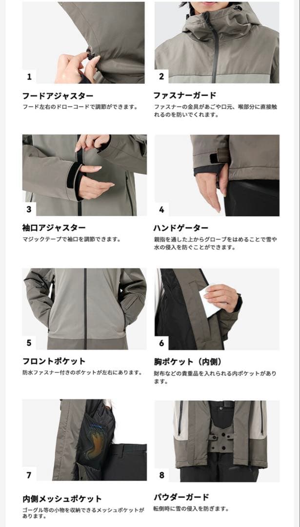 Actleis アクレイス メンズ　スノーウェア 上下セット S