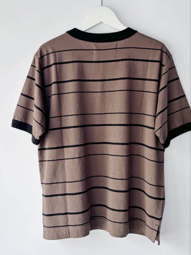 トップス MHL./COTTON LINEN STRIPE JERSEY SS
