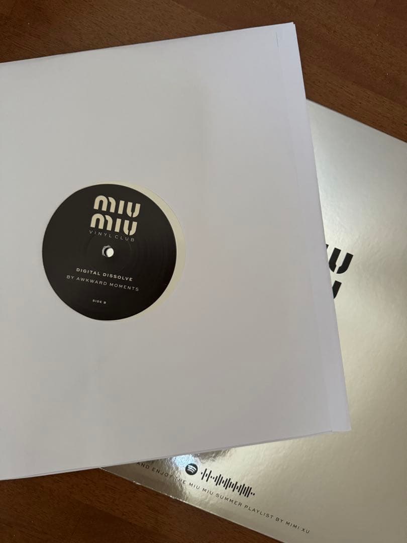 MIU MIU レコード 非売品ノベルティ