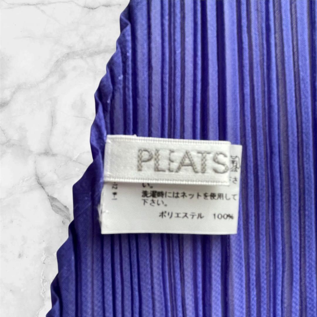PLEATSPLEASE プリーツプリーズ イッセイミヤケ　ショール　紫　薄紫