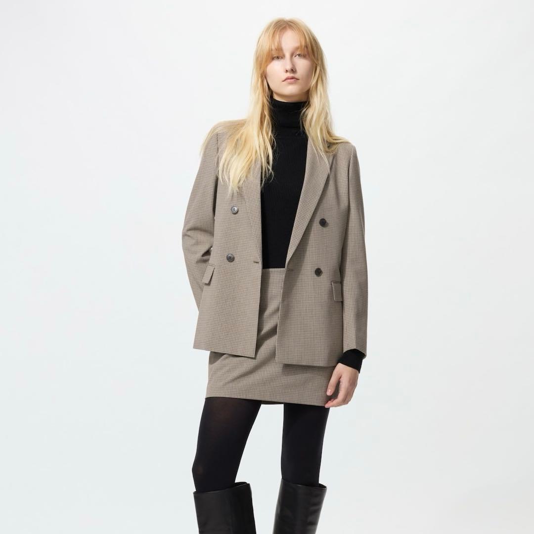 【タグ付き新品】25AW ユニクロ ダブルジャケット 完売 L