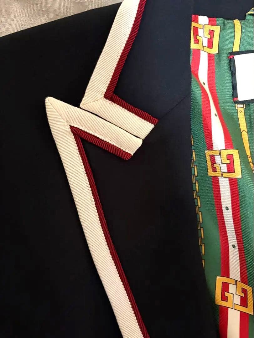 【美品】GUCCI グッチ セットアップ ジャケット44＆ノースリーブワンピース