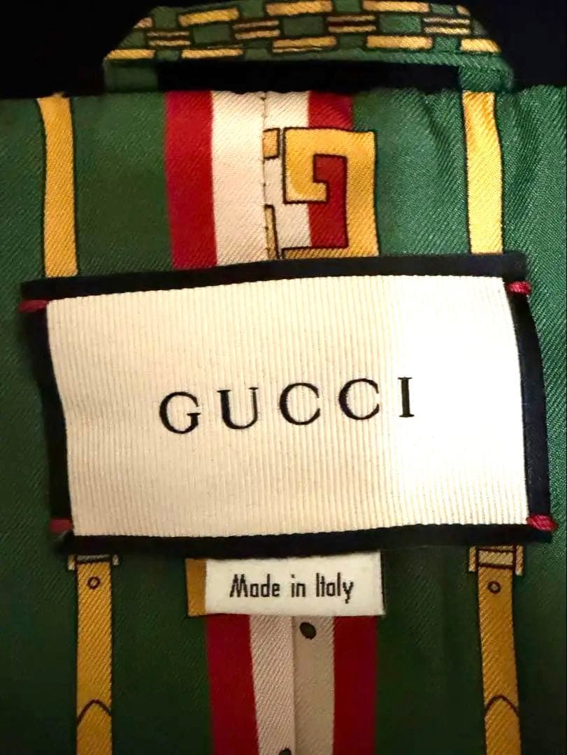 【美品】GUCCI グッチ セットアップ ジャケット44＆ノースリーブワンピース