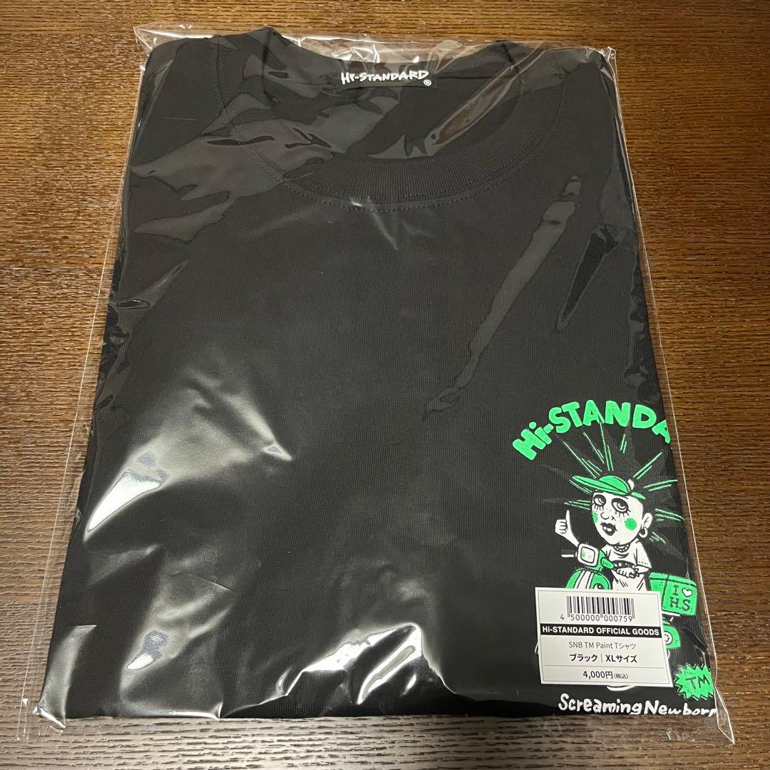 Hi-STANDARD TM Paint Tシャツ XLブラック　ハイスタ