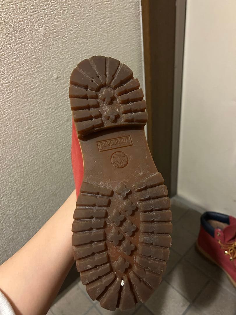 Timberland レッドブーツ　23.5