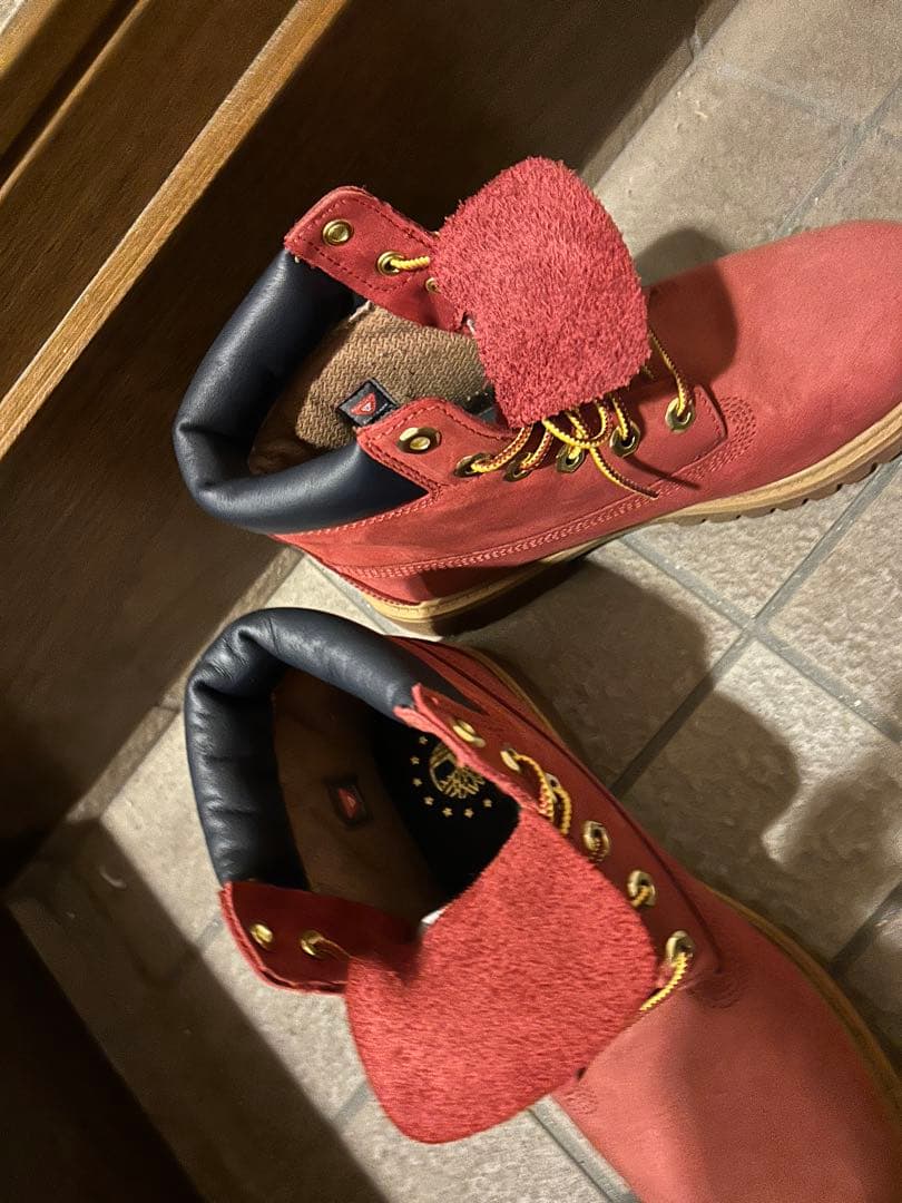 Timberland レッドブーツ　23.5