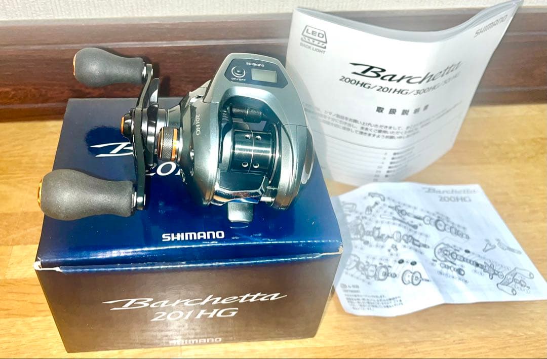 か*ル様 【美品】SHIMANOバルケッタ200HG 箱、説明書付属品付き