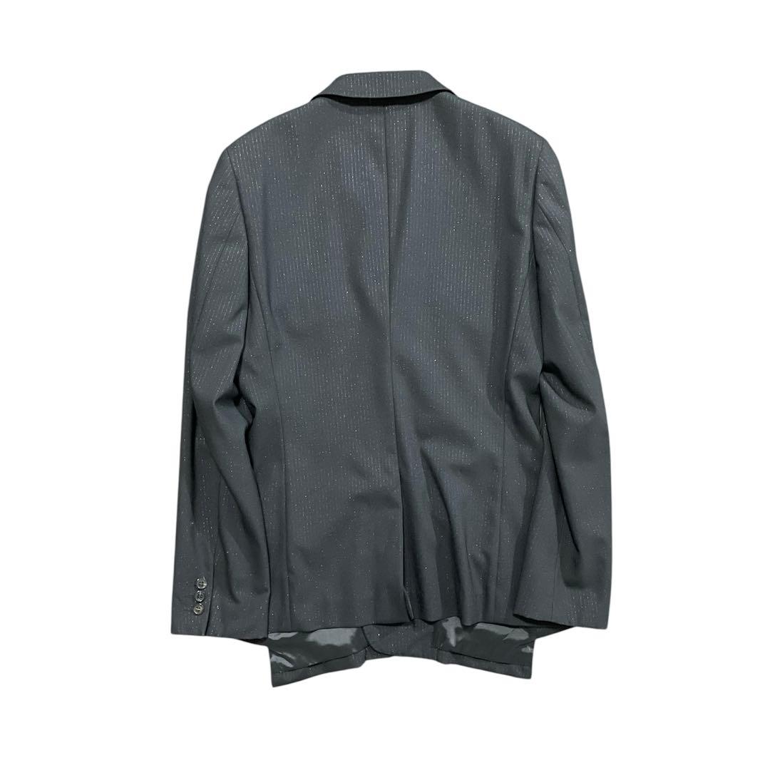 15AW HOMME PLUS 儀式期 ラメストライプ 捻れジャケット