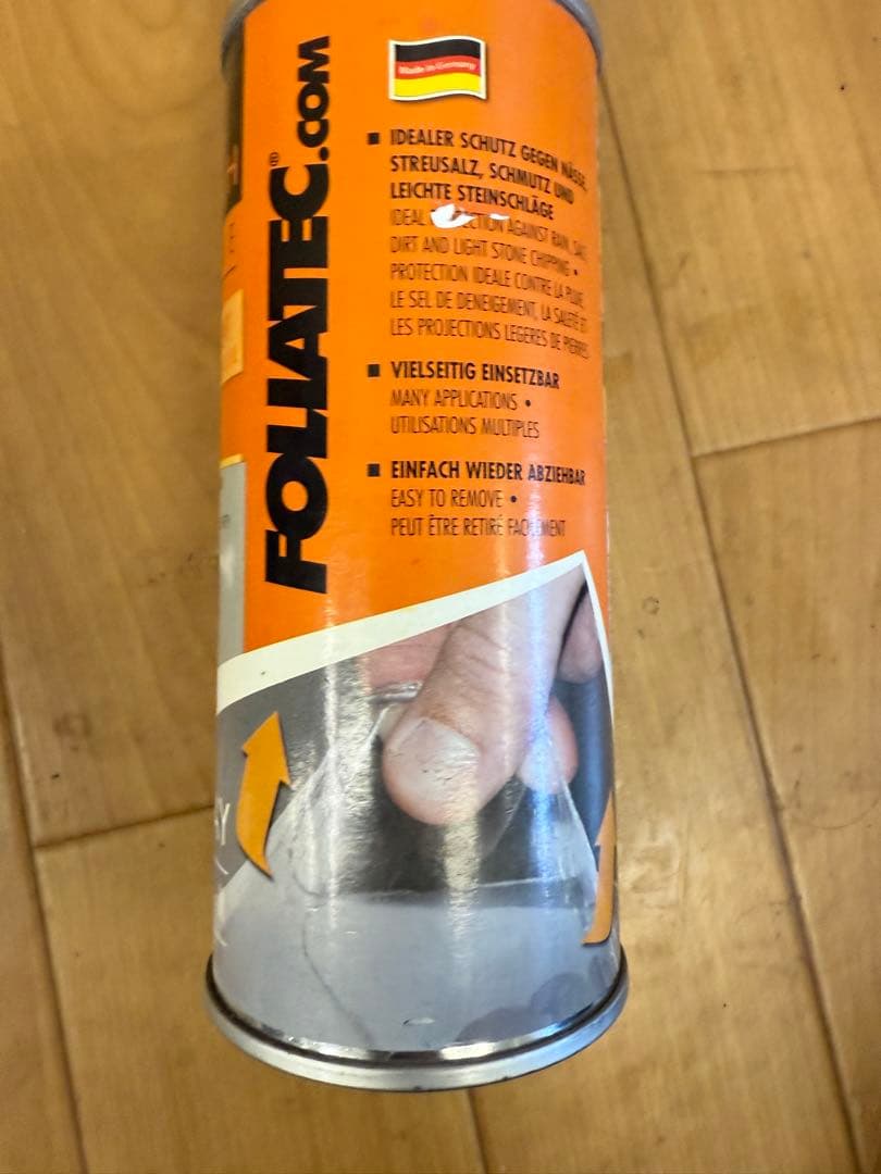 Follatec スプレー塗料 剥がせる　ラバー　マットブラック　ホイール　車