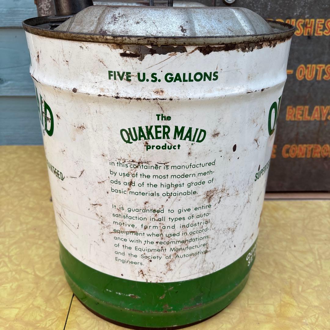USA VINTAGE QUAKER MAID 5ガロン缶 1970s