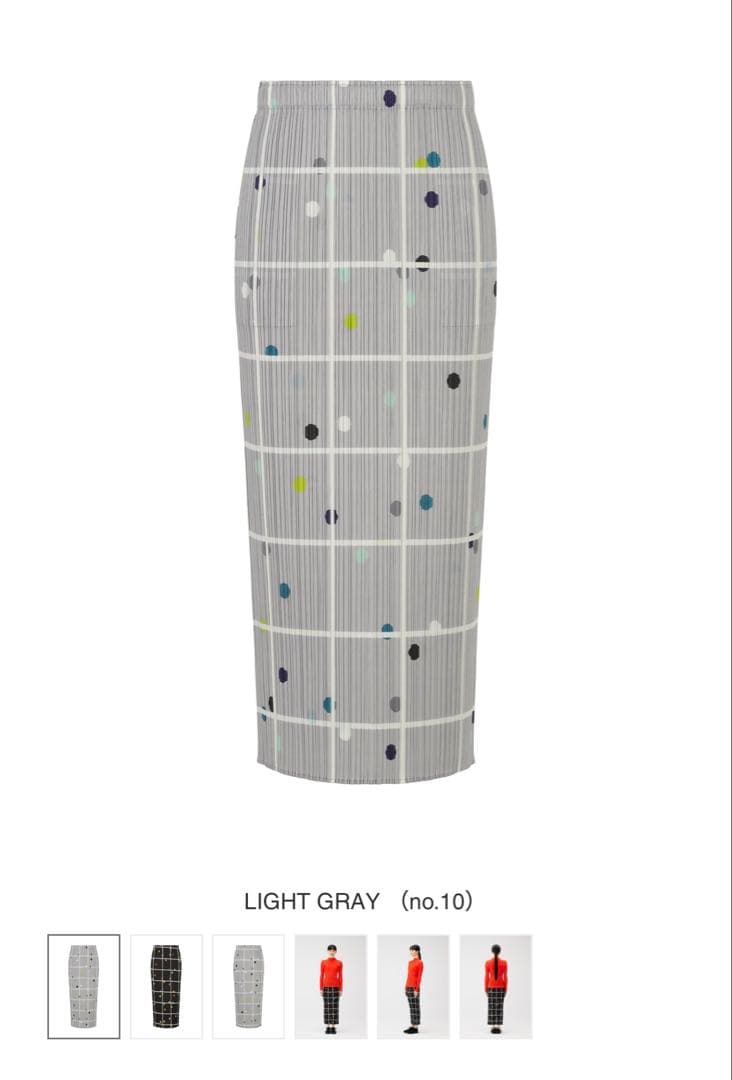 スカート PLEATS PLEASE ISSEY MIYAKE CROSSING DOTS