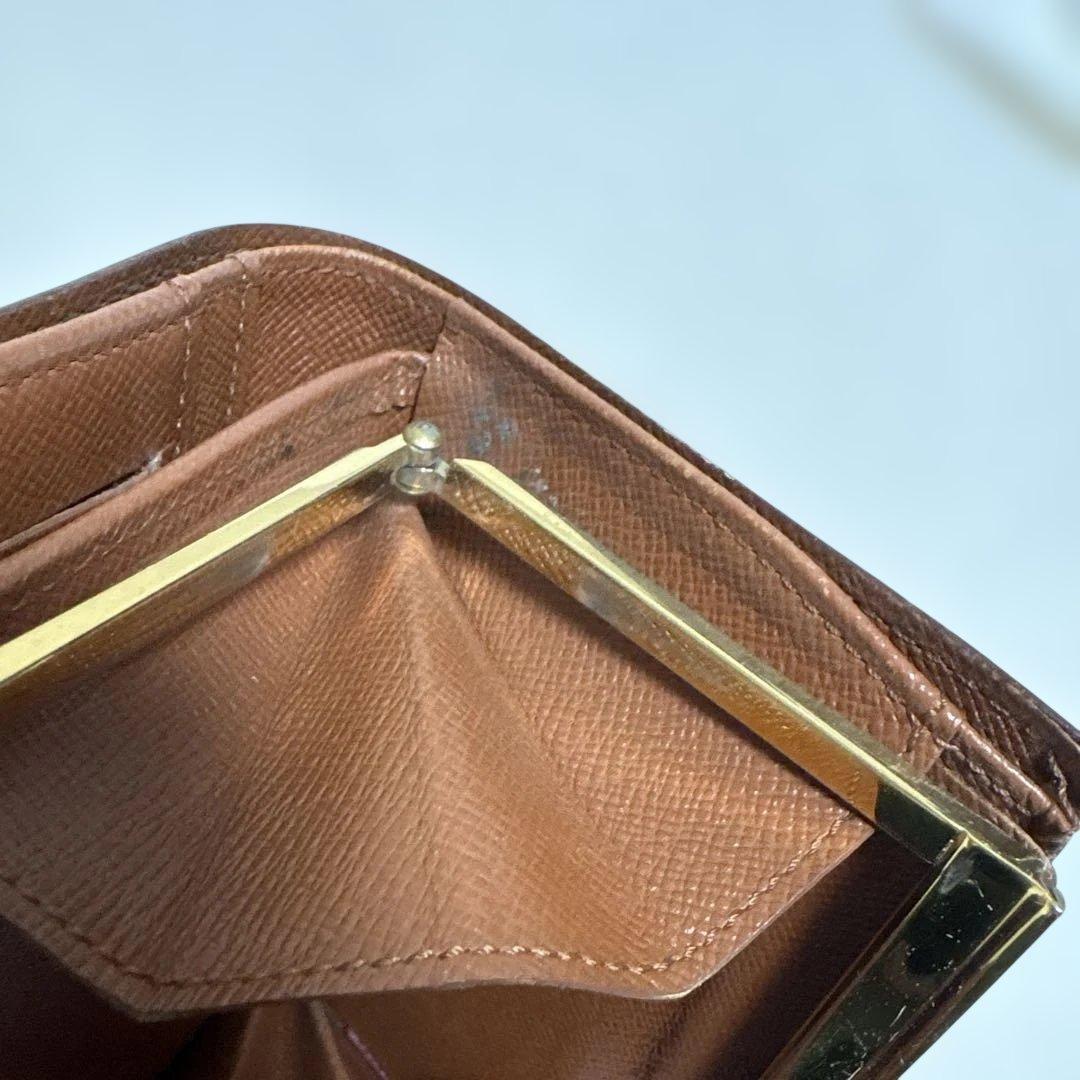 s*i様 「美品」LOUIS VUITTON モノグラム 財布 がま口　二つ折り