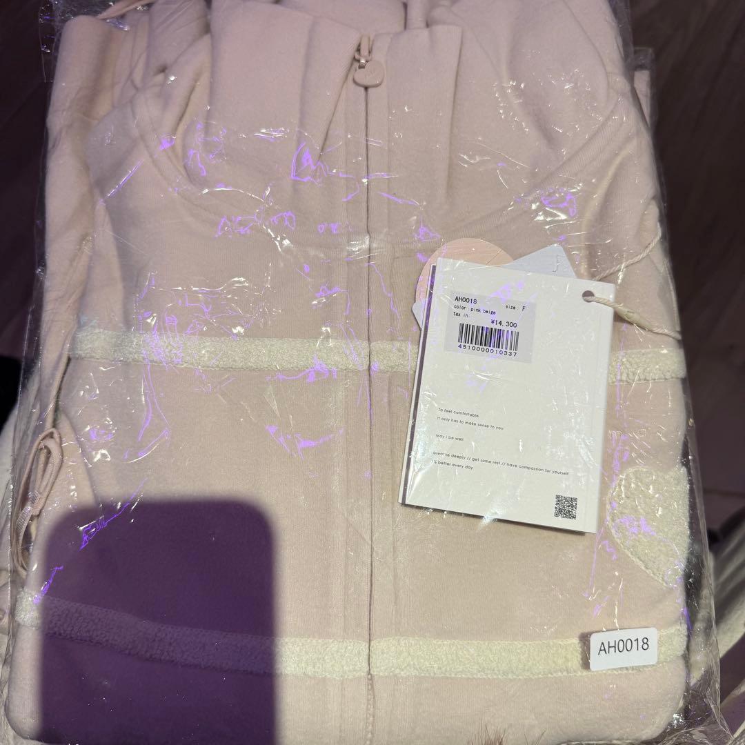 ANDMARY Milky pile heart zip tops 上下セット