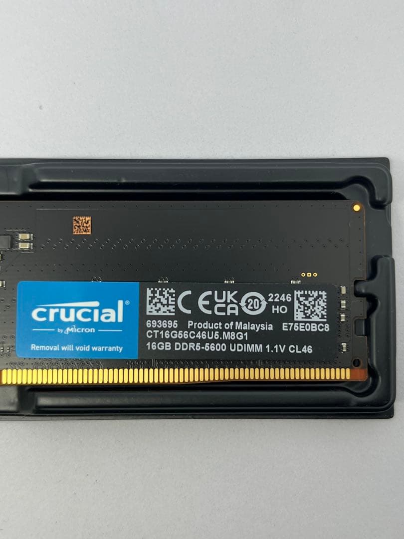 DDR5 16GBx2（計32GB） 5600MHzメモリ