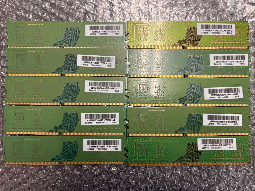 SAMSUNG デスク用メモリ　DDR4-2666 4GB x 10