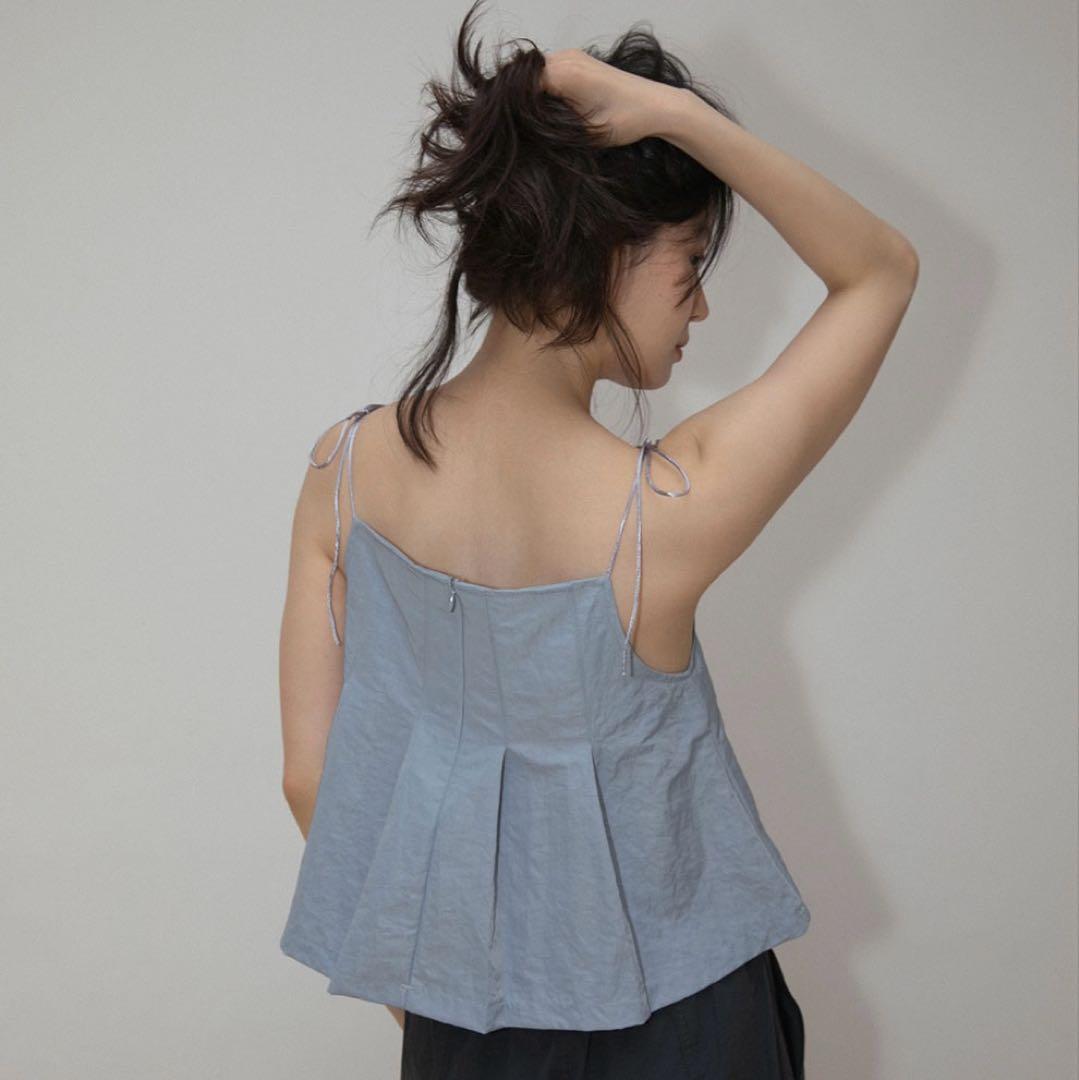 OHOTORO Pleated Cami Top 韓国　キャミ　レイヤード