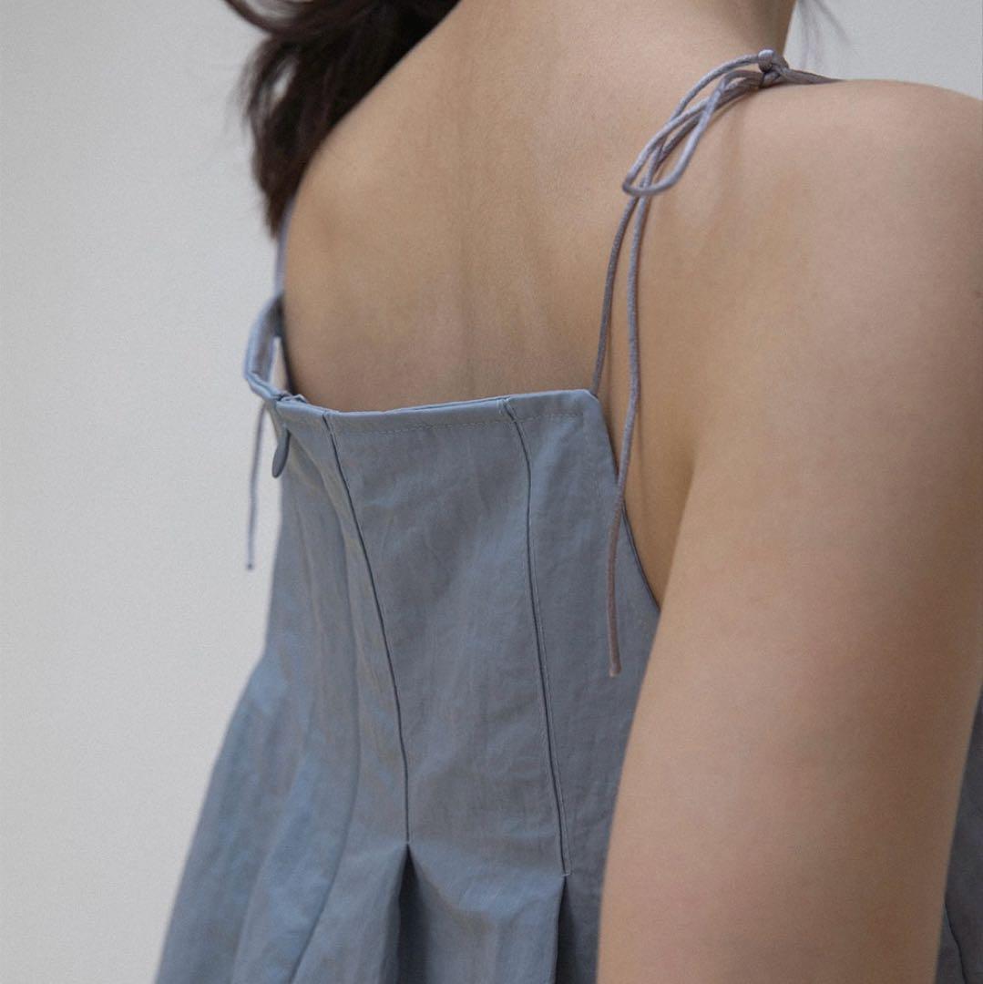 OHOTORO Pleated Cami Top 韓国　キャミ　レイヤード