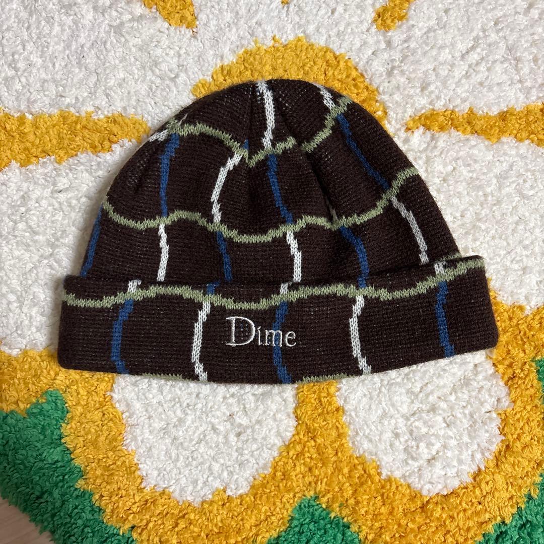 あ*と様 Dime チェック柄 ニット帽 ビーニー