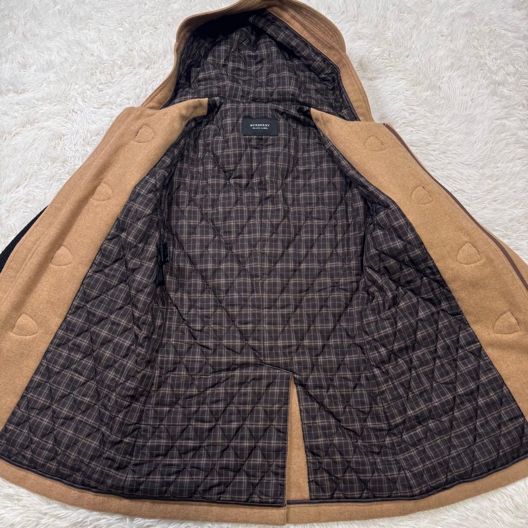 ち*ぱ様 美品✨バーバリーブラックレーベル　ダッフルコート　ノバチェック　ベージ