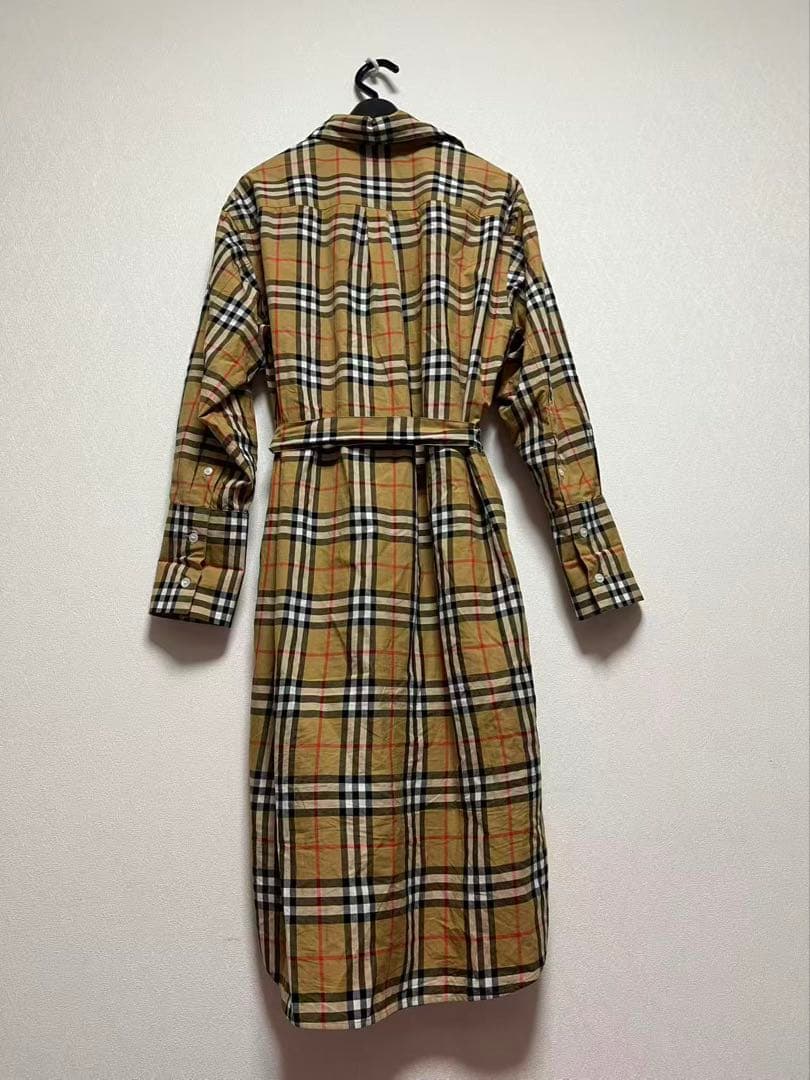 BURBERRY チェック柄 シャツワンピース UK 8