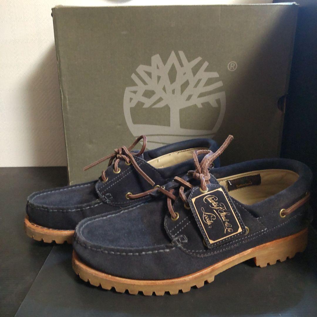 【ケア済・値下げ可】Timberland 3eye ダークブルー スウェード