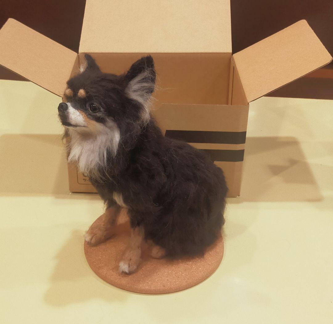 羊毛フェルト　犬　チワワ　ハンドメイド