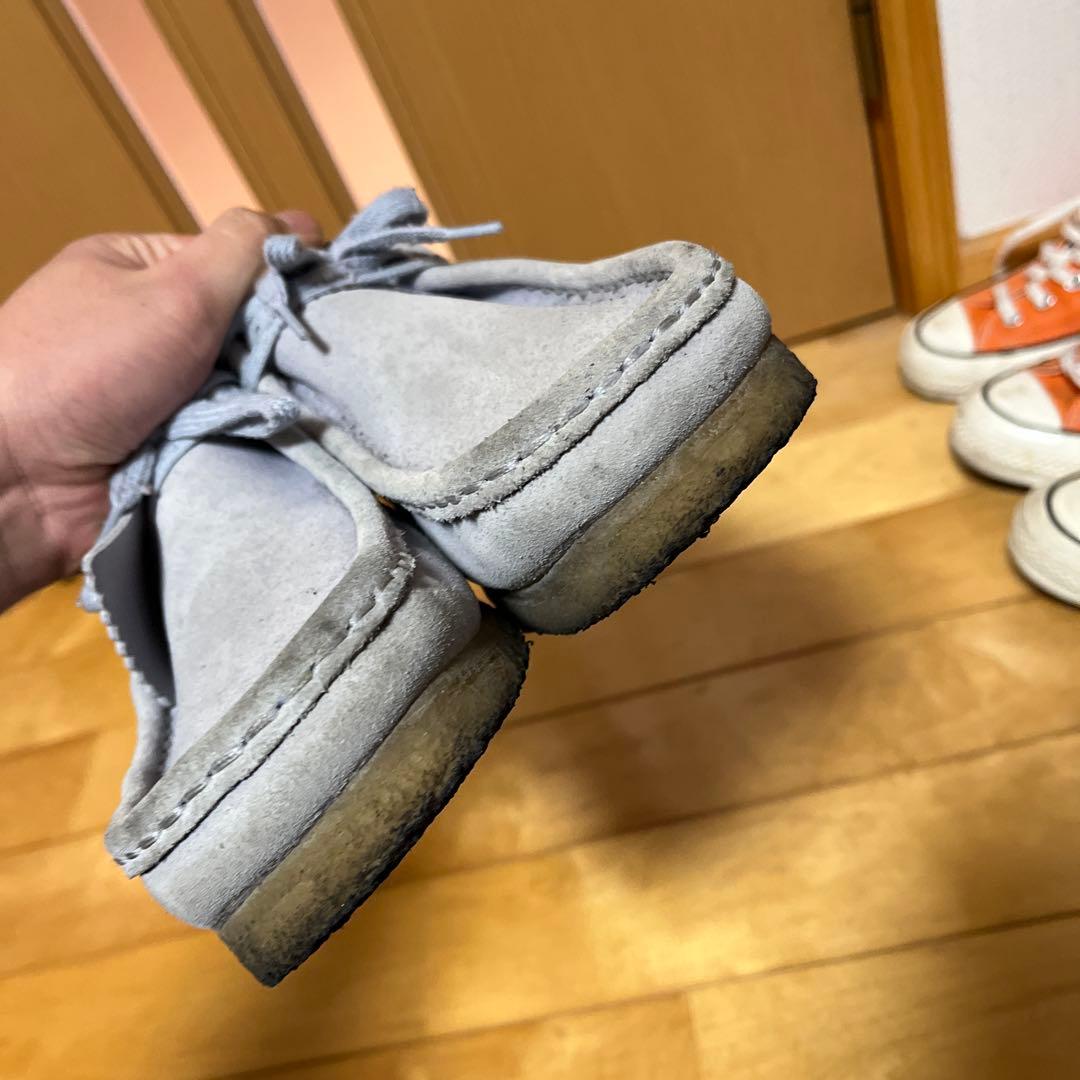 clarks クラークス ワラビー モカシン グレー 27cm