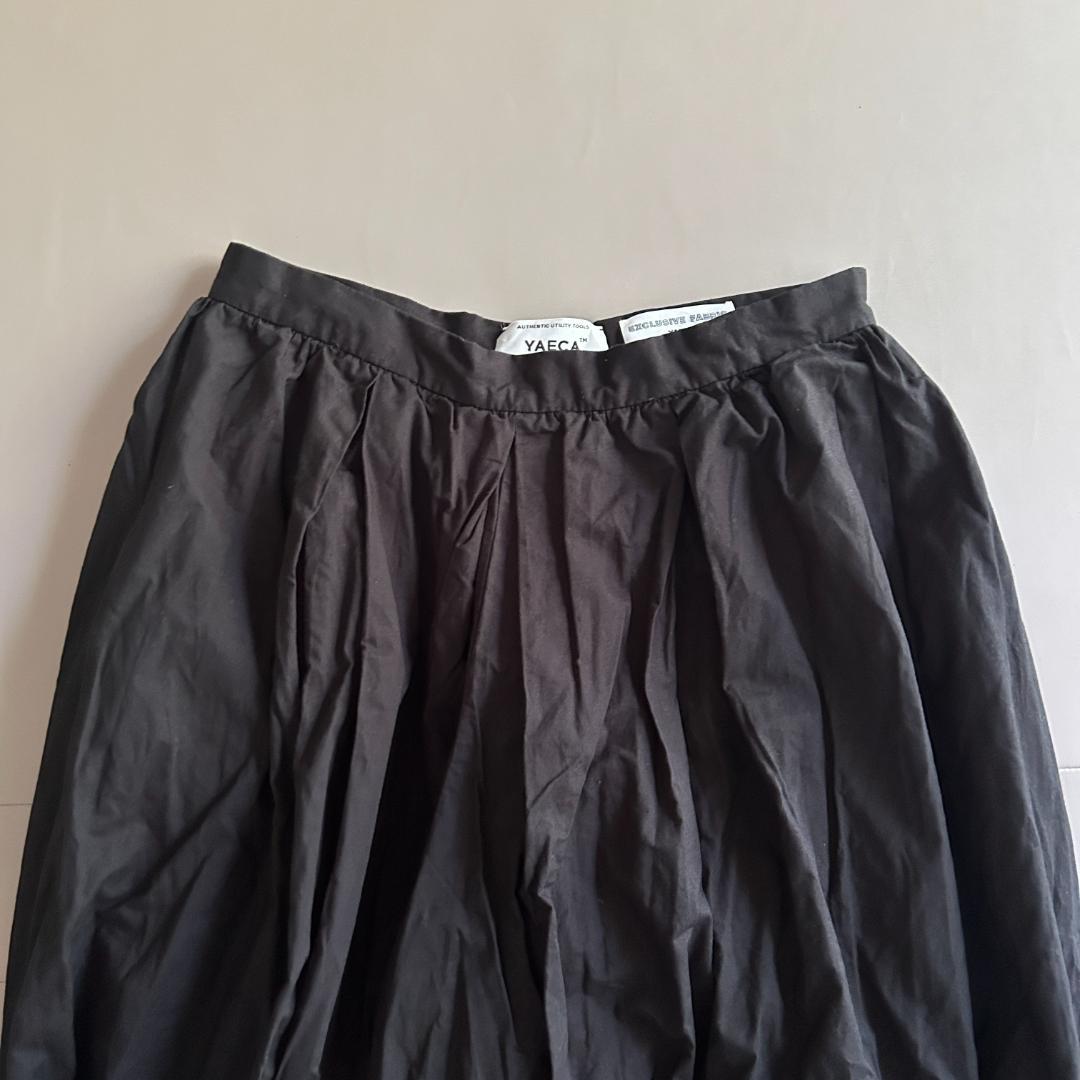 YAECA Exclusive Fabric リネン ギャザー タックキュロット