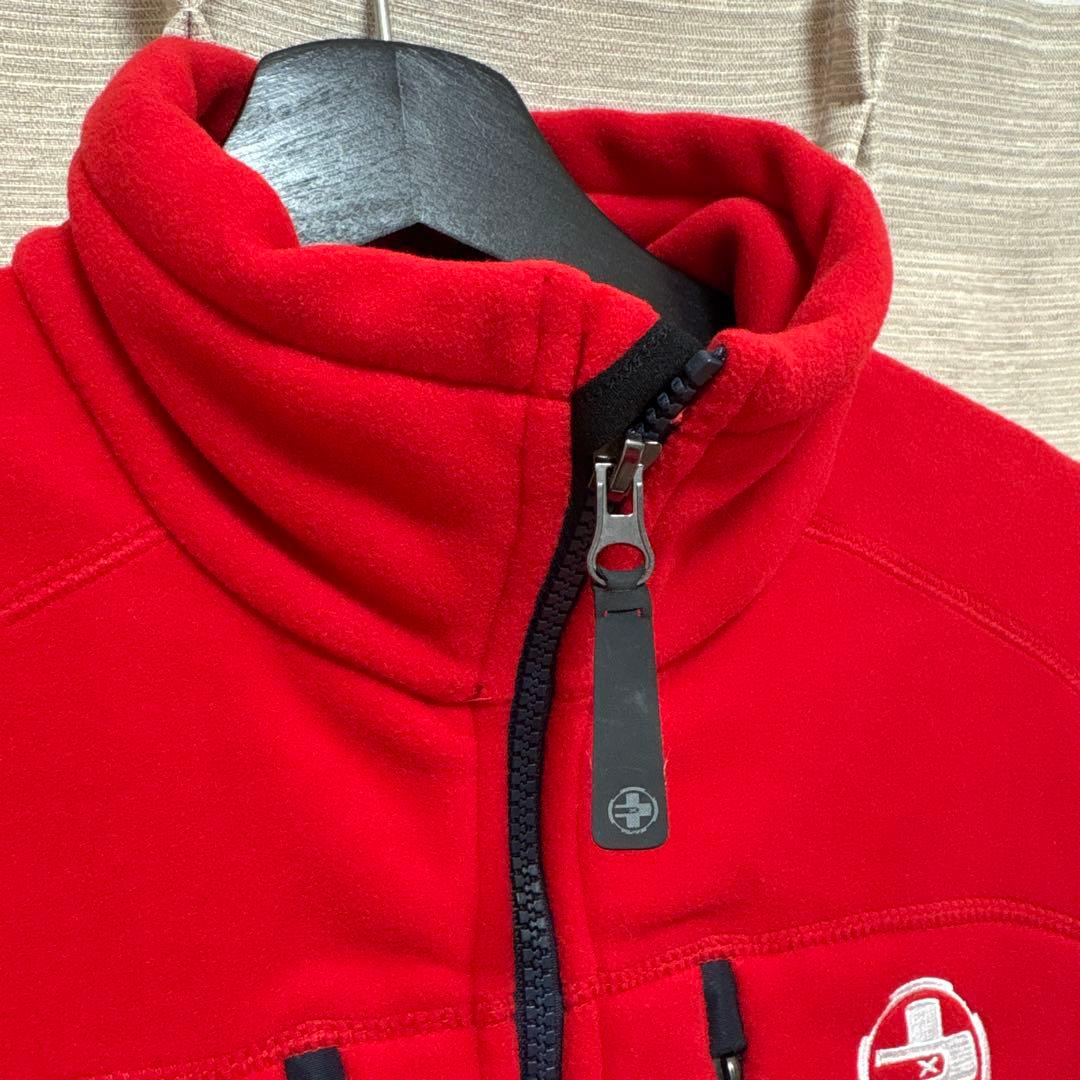 美品　RLX RALPHLAURENSPORTS ベスト　レッド　フリース　S