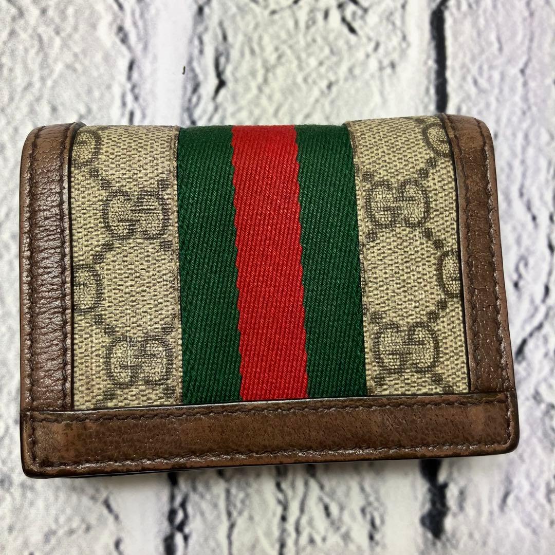 グッチ✨マーモント シェリーライン GGスプリーム オフィディア 二つ折り財布