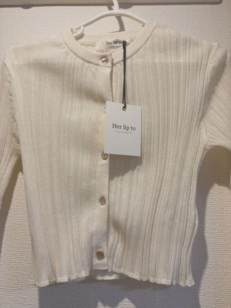 タグ付き新品　herlipto Cardigan Sサイズ