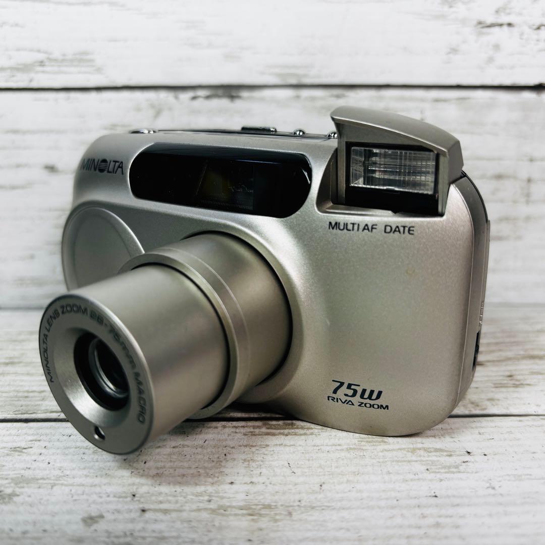 【動作良好】MINOLTA フィルムカメラ RIVA ZOOM 75W