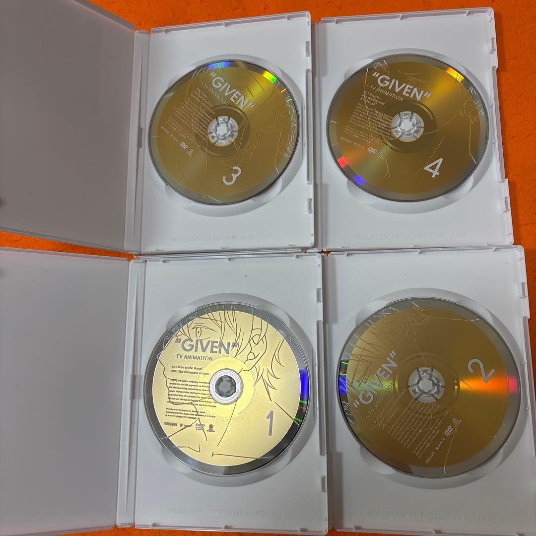 ギヴン　 DVD 全4巻セット GIVEN アニメ