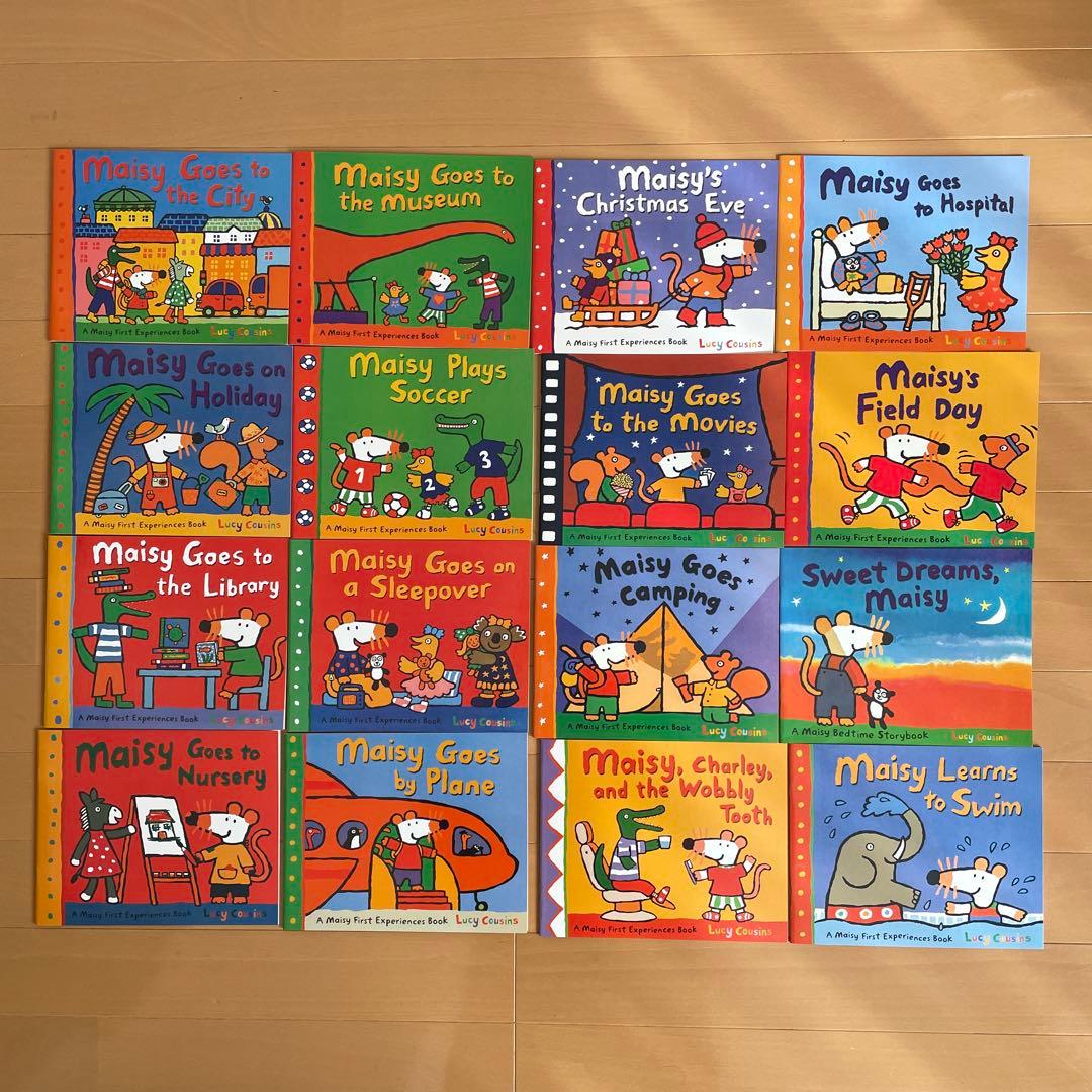 Maisy メイシーちゃん英語絵本 教材ステッカー付き　洋書36冊