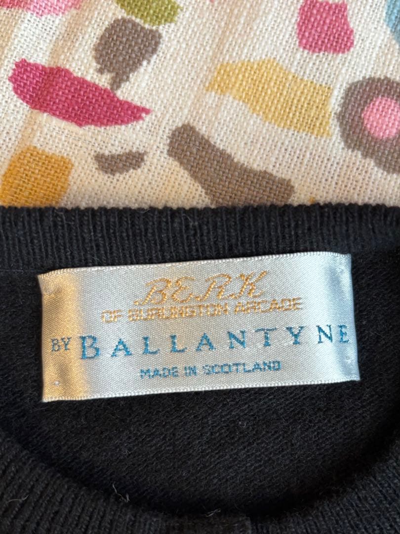 BALLANTYNE バランタイン　ピュアカシミア　アンサンブルセーター　黒