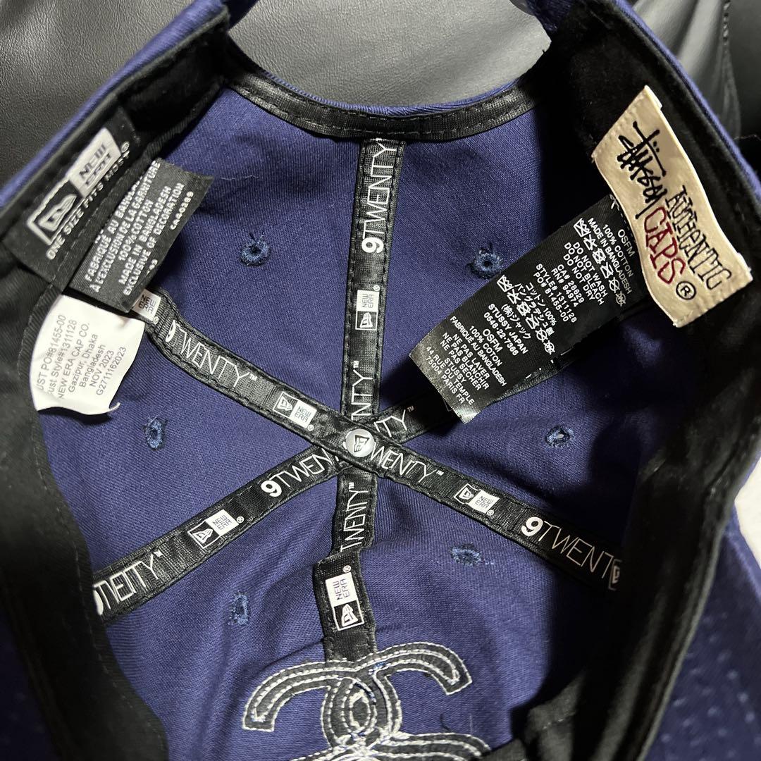 正規品　stussy✖️New Era 9TWENTY ネイビーキャップ