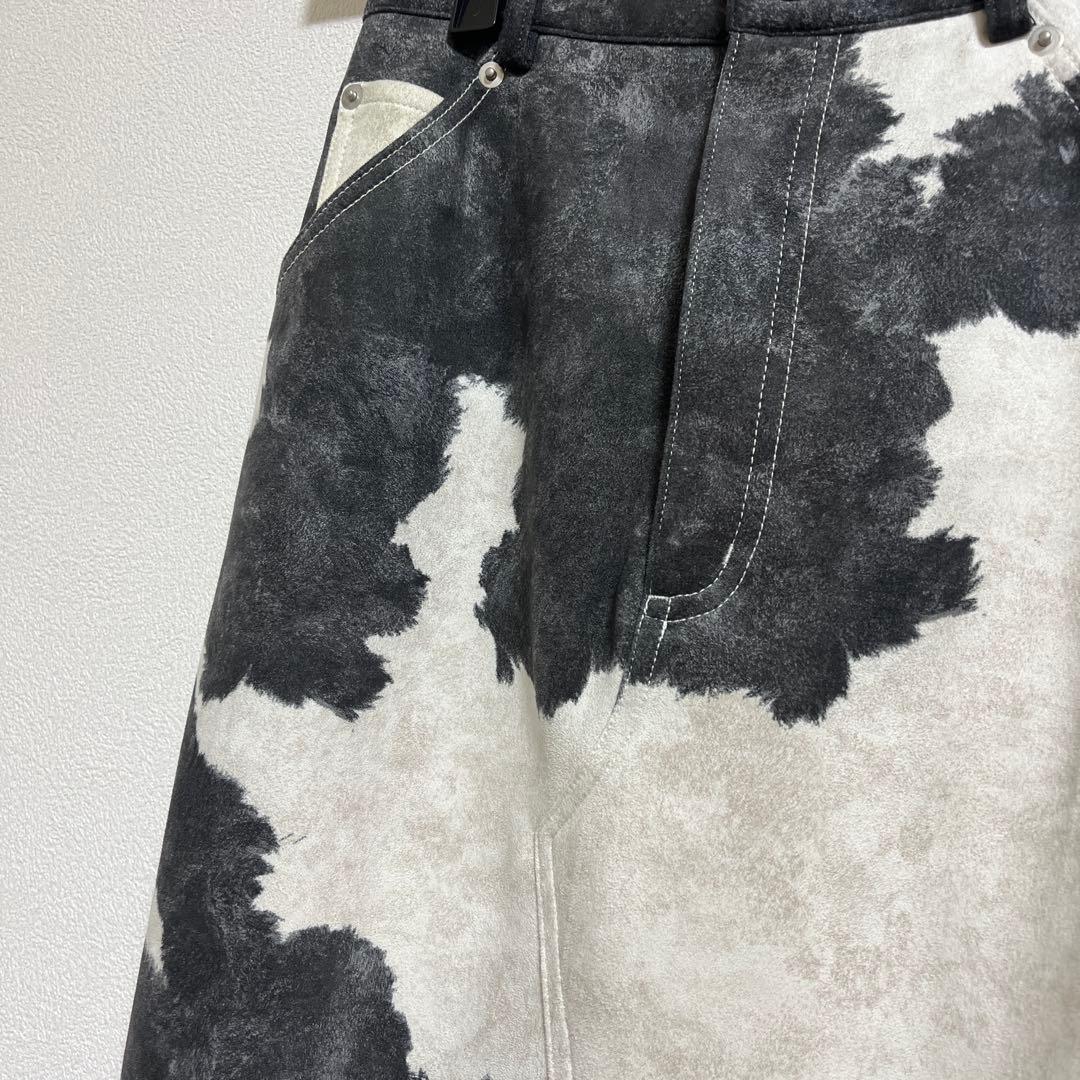 アメリ ★ COW PATTERN SUEDE LIKE SKIRT 【 S 】