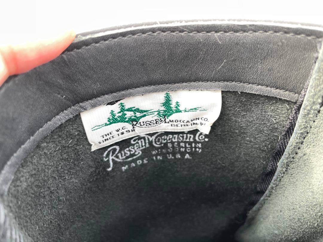 Russell Moccasin ラッセルモカシン　ブーツ　ブラック　5e
