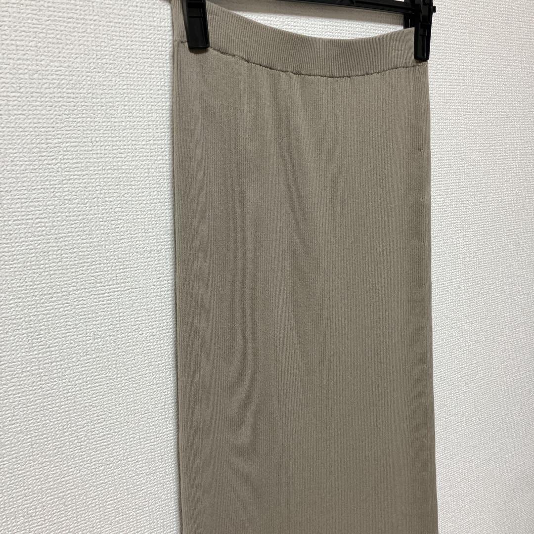 美品♡ Curensology カレンソロジー リブタイトスカート グレージュ