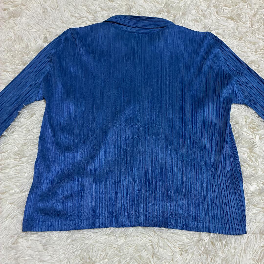 【美品】ISSEI　MIYAKE　プリーツプリーズ　長袖ジャケット　Lサイズ