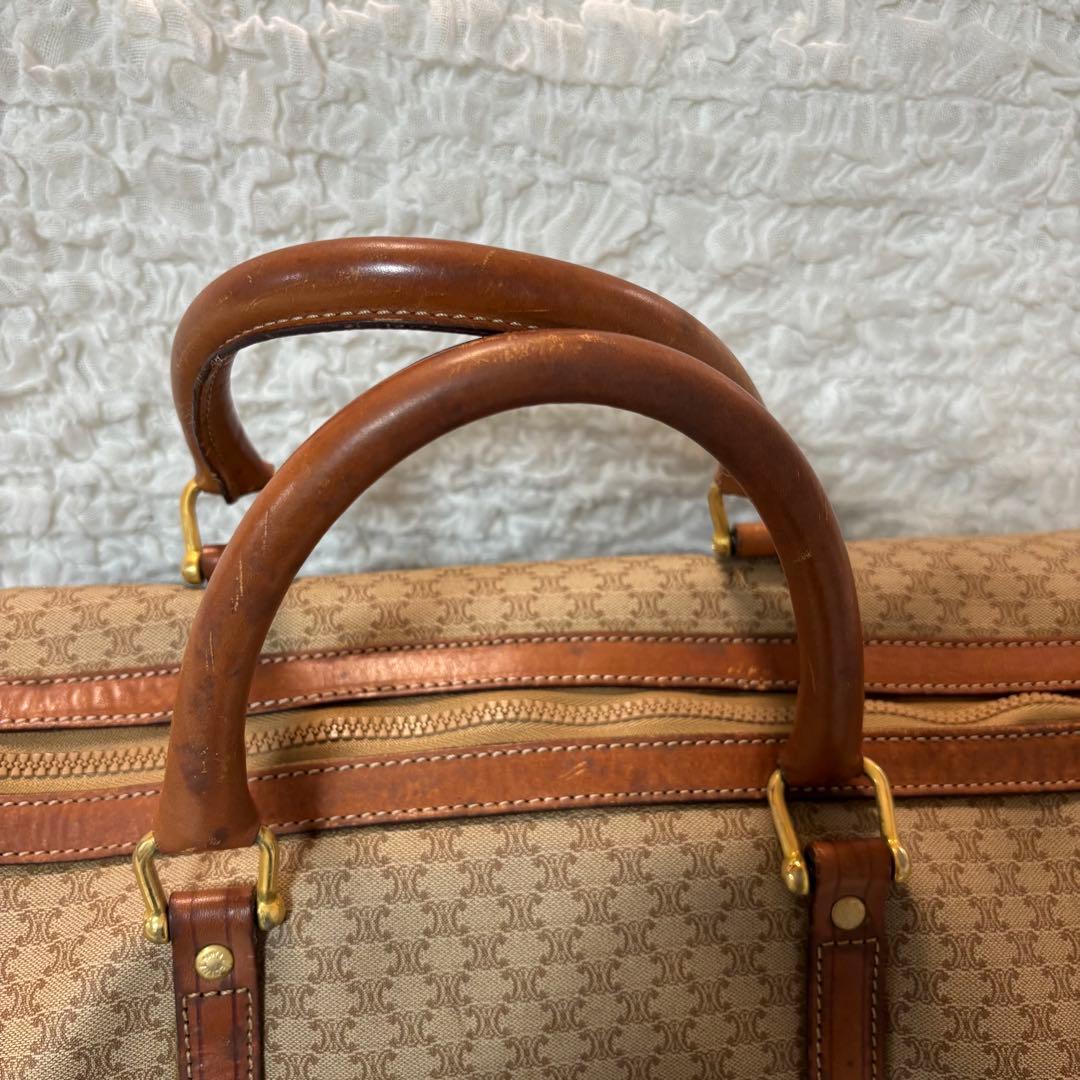 【CELINE】セリーヌ マカダムボストンバッグ ヴィンテージホワイトトリオンフ
