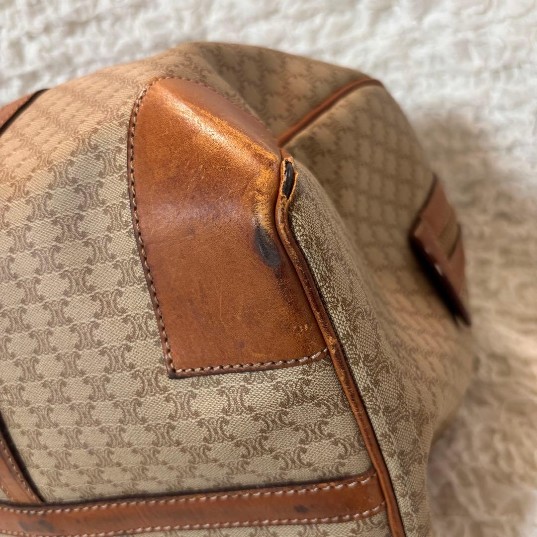 【CELINE】セリーヌ マカダムボストンバッグ ヴィンテージホワイトトリオンフ