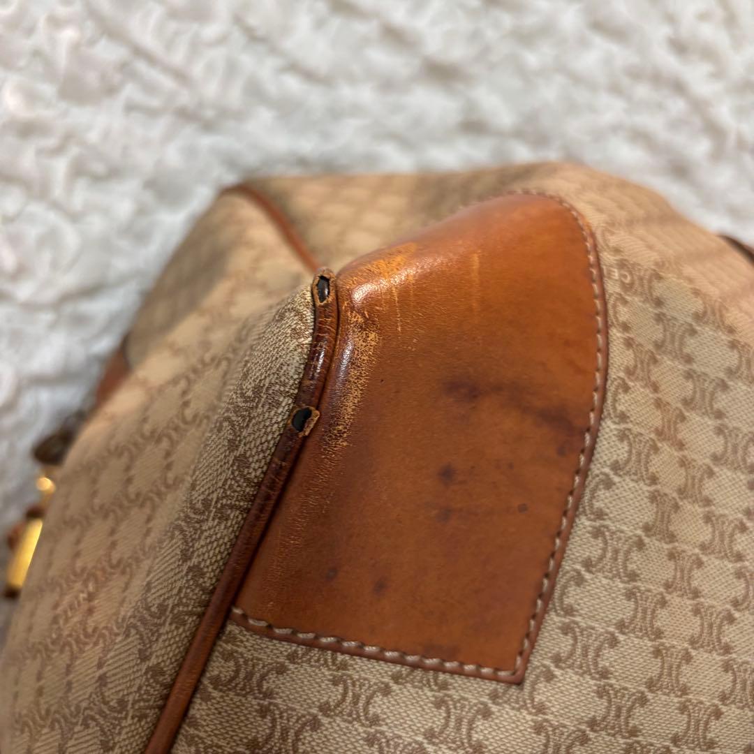 【CELINE】セリーヌ マカダムボストンバッグ ヴィンテージホワイトトリオンフ
