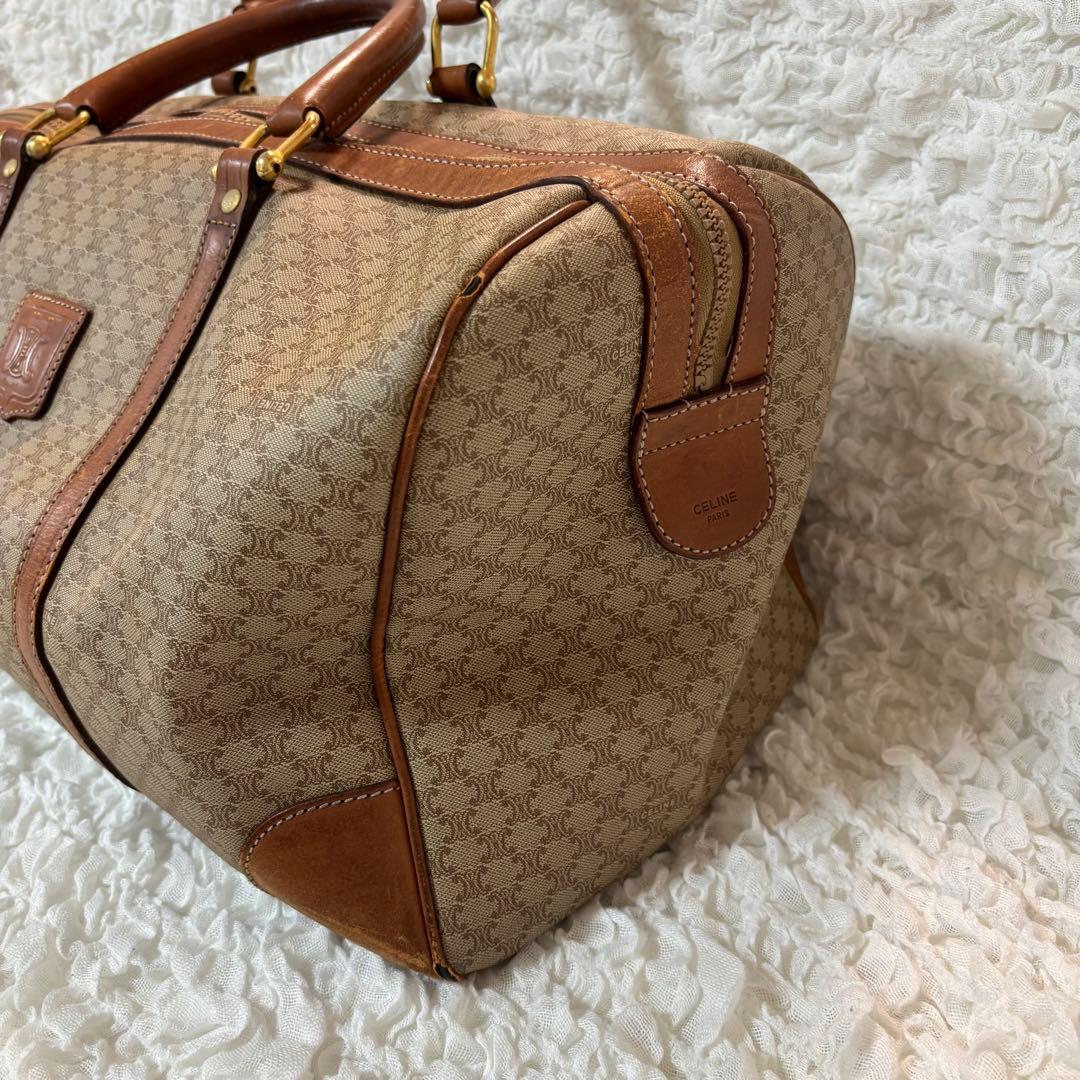 【CELINE】セリーヌ マカダムボストンバッグ ヴィンテージホワイトトリオンフ