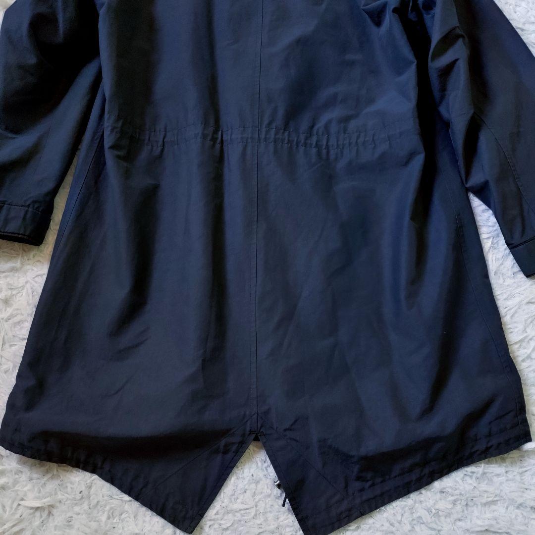 Burberry　クラッシック　フーデットコート　ノバチェック　ライナー付　濃紺