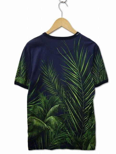 ドルチェ&ガッバーナ クルーネック ボタニカル柄 半袖 Tシャツ 48(M)