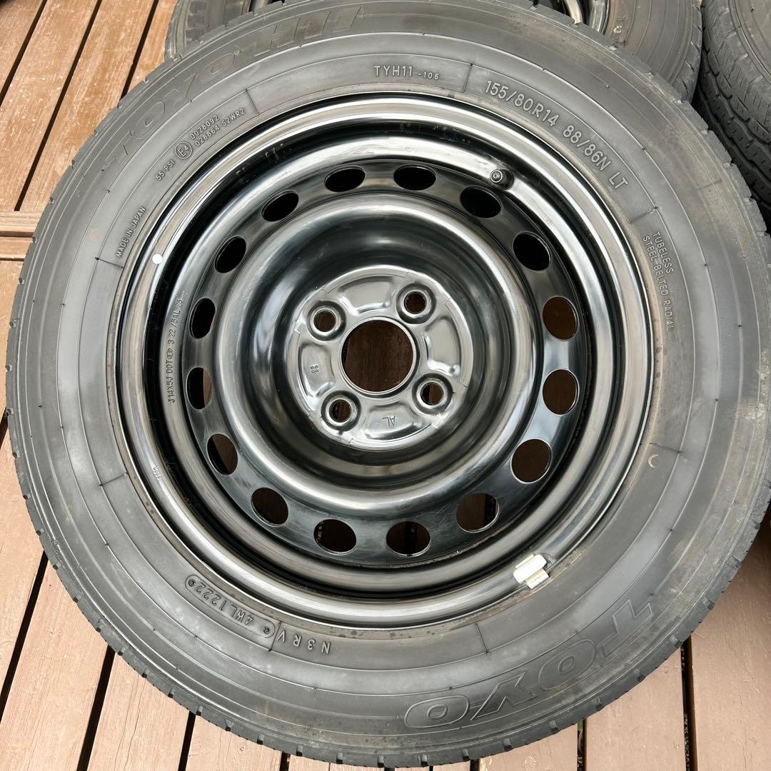 プロボックス純正 タイヤ ホイール　155/80R14 14インチ　PCD100